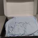 FreshCulture Twin Fitted Sheets, Bulk Pack of 6, Deep Pocket, Soft Microfiber Bottom Sheets for Home, Salons, Hotels, Twin Size Fitted Sheets Only (Light Blue)