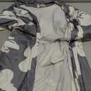 Ekouaer Women Plus Size Robe Knee Length Lightweight Bathrobe Short Kimono Robes with Pockets Maternity Robe 1X-5X (4X, Floral Gray)