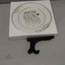 40th Anniversary Wedding Gifts for Wife - 40 Year Anniversaty Plate with 24k Gold Foil, Happy Decorations for Couple Parents Him Her Husband, Ceramic 9"