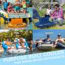 CUDDY Floating Cooler and Dry Storage Vessel for Land & Water 40QT Great for River, Beach, Kayak, Pool, & Lake - Multiple Color Options