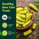 3 x 200 Heirloom Sweet Banana Pepper Seeds for Planting – Mild Pepper, High Germination, Fast-Growing, Ideal for Home Garden, Container or Pickling (EXP 01/01/27)
