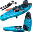 Reel Yaks Rapido Modular Fishing Kayak - 10.8ft Lightweight, Sit On Top Kayak for Adults & Youth - Stable & Portable, Ideal Space-Saving Design for Travel - 400 lbs Capacity