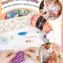 Katech Beginner Knitting Kit for Adults, 4 Pcs Socks Yarn Knitting Kit with Step by Step Instruction and 4 Knitting Needles, Knitting Starter Kit for Learn to Knit Craft Kits Gift