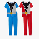 Power Rangers Little/Big Boy's 4 Piece Cotton Pajama Set, Size 4