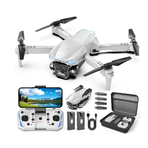 1080P Drone with Camera for Kids & Adults Beginners, Foldable FPV Quadcopter with One Key Takeoff/Landing, Gesture Control, 360° Flips, 2 Batteries, Toy Gift for Teen Boys and Girls