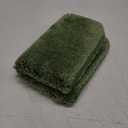 COSY HOMEER Extra Thick Bath Rugs for Bathroom - Anti-Slip Bath Mats Soft Plush Yarn Shaggy 100% Strong Mirco Polyeste Mat Living Room Bedroom Mat Floor Water Absorbent(Green,16x24 - Inches)