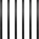 GeilSpace 6 Pack 3/4"  24" Pre-Cut Black Metal Pipe, Industrial Steel Fits Standard Three Quarters Inch Black Threaded Pipes and Fittings - Vintage DIY Industrial Shelving (3/4"  24")
