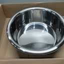Booche Round High-Sided Stainless Steel Cat Litter Box,Stainless Steel Litter Box with Lid,Extra Large Box,Easy-to-Clean Metal Litter Pan for Cats