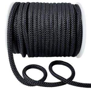 AEVORA 1/8 inch Nylon Rope - 20 Yards(60ft) Strong Utility Poly Cord for Clothes Line, Flag, Pole Camping, Crafting (Black)