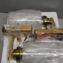 VerRon Wall Sconces, Gold Bathroom Light Fixtures, Modern Vanity Lights, Sconces Wall Lighting with Clear Glass, Sconces Wall Decor Set of 2, Light Fixture for Mirror, Living Room, Bedroom, Hallway