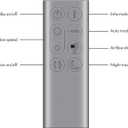 Genuine Remote Control 386508-01/01 for Dyson TP04 TP06 TP09 Purifier Machine, Compatible 969154-06, 969154-05, 969154-16, 969154-13, 969154-22, Silver