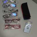 Kerecsen Computer Reading Glasses for Women Blue Light Blocking Glasses for Reading Fashion Pattern Print Eyeglasses for Womens(Mix Color -7, 2.75)