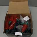 DEWENWILS C9 Red & White Christmas Lights, 33.3ft 50 LED String Lights Waterproof, Indoor/Outdoor Xmas Bulb Light with Hook for House, Xmas Tree, Patio, Garden, Yard, Porch, Green Wire, UL Listed