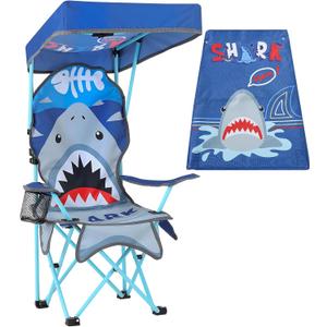 KABOER Kids Shark Pattern Outdoor Folding Camping Chair