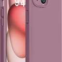 Miracase Compatible with iPhone 15 Case, [Soft Anti-Scratch Microfiber Lining], Liquid Silicone Case Gel Rubber Shockproof Drop Protection Phone Case for iPhone 15, Blackcurrant