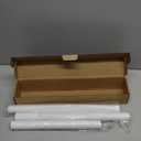 Closet Rods for Hanging Clothes, 17 to 69 Inches Stepless Adjustable Metal Closet Rod, 1.3 Inches Heavy Duty Clothes Hanging Rod for Closet Wardrobes Laundry RV, White