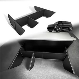 BestEvMod Glove Box Dividers Organizer Compatible with 2026 2025 2024 Kia EV9 Accessories Insert Box Divider ABS Secondary Storage Glove Compartment Tray