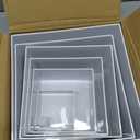 Redants 6 PCS Buffet Risers, Large Food Risers for Buffet Table, Food Display Risers for Party, White Acrylic Boxes Dessert Table Display Set, Risers Display Stands (Size 10" 9" 8" 7" 6" 5", White)
