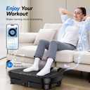 MERACH Vibration Plate Exercise Machine, Vibration Plate for Lymphatic Drainage Weight Loss, Vibrating Plate Exercise Machine with Bluetooth and LED Display, Workout Equipment for Women Men Home