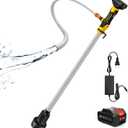 Cordless Stick Water Transfer Pump, Water Pump with 21V Battery Compatible with Makita 18V Battery,720GPH, Max Head Heicht 33 FT, Portable Utility Water Pump for Pool,Garden,Pond,Fish Tank (With Battery)