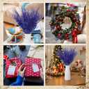 Suncalla 24 Pcs 16.5 Inch Christmas Tree Picks Glitter Artificial Curly Sprays Christmas Floral Stems Branches for Xmas Tree Sticks Garland Ornaments Vase Filler Decorations (Royal Blue)
