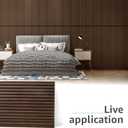 Art3d 2-Pack 3D Fluted Wood Sound Absorbing Slat Wall Panel, Dark Walnut
47.2 x 23.6 Inch, Noise Control, Easy to DIY, Sustainable Material, Ideal for Homeowners, Designers, for Living Room, Office