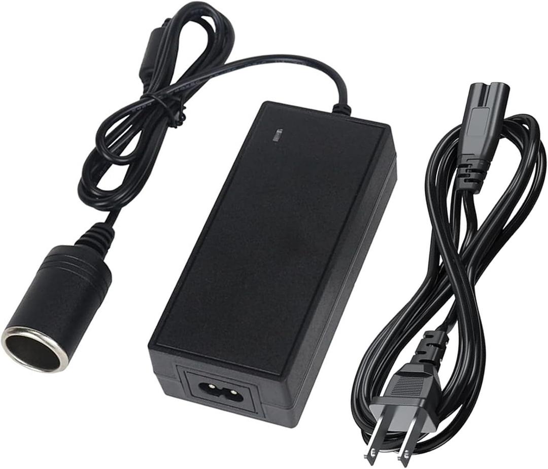 12V 5A Power Adapter Converter for Coleman Electric Cooler 5232D640T Thermoelectric Cooler 120 Volts to 12V DC Car Auto Boat RV Cigarette Lighter Plug Socket Power Supply Cord PS