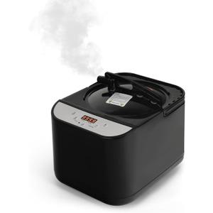 PEEKO Larger Sauna Steamer 4L, 1500W Steam Generator, Steamer Pot with Remote Control, Steam Cup, Timer, 16 Levels, 7.7x 12.5x9.1