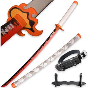 SV Anime Demon Slayer Sword Katana 41 Inch Decorative Collectible Gift Cosplay Sword, 41 in-Kyoujurou
