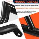 Saddlebag Guard Crash Bar Bracket Compatible with Harley Davidson Touring Street Glide Road Glide Road King Electra Glide Ultra Limited CVO Black 2009-2025