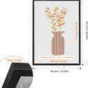A1 Poster Frame Black Wood Picture Frame Thin Wall Hanging