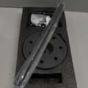 WZKALY Black Toilet Paper Holder Stand, Matte Black Toilet Paper Holder Free Standing, Post Pivoting Design & Stable Weighted Base SUS304 Stainless Steel for Bathroom(Mega Roll)