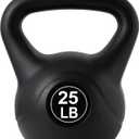 ALTLER Vinyl Plastic Concrete Kettlebell 10-50LBS Safe Strength Training Kettlebell Anti-Slip Grip Weight for Home Workouts and Men/Women/Beginners