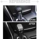 1797 Gear Shift Lever Cap Compatible with Honda Bling Accessories Accord 2018-2022 10th 1.5T EX EX-L LX V6 FWD Decals Stickers Covers Interior Decoration Crystal Stylish Sparkly Cute Silver