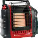 Mr. Heater Portable Buddy Heater MH9BX 4,000-9,000 BTU Indoor-Safe Propane Radiant Heater For Campers, Workshops, Job Sites, Patios & More - Red, Black