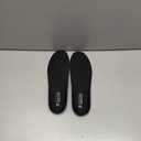 Knixmax Men's Sport Shoe Insoles, Comfort Thin Cushioning Orthotic Sneaker Inserts for Man, Breathable Running Innersoles Replacement Boot Liners Black EU 44