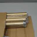 Heavy Duty Curtain Rods for Windows 66 to 120 Inch, 1 Inch Gold Curtain Rod, Adjustable Decorative Long Curtain Rods with Easy Installation and Modern Design (A2,Gold,30"-120")