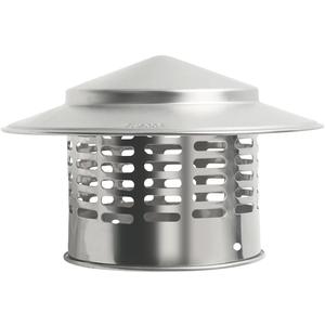 4" Round Chimney Caps, Tapered Top Chimney Cap with Screen, All Weather Chimney Caps Roof Top Round Roof Vent, Perfectly Insulated Roof Vent Caps Vent Caps