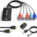 Dingsun HDMI to Component Converter HDMI to YPbPr Component RGB + R/L Audio Adapter Support 720/1080P, HDMI Converter for Apple TV, PS3/PS4, WII, Xbox, Fire Stick, Roku, DVD Players ect.