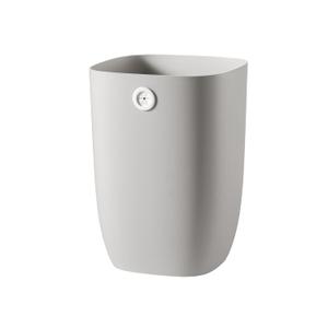 Bathroom Trash Can, Plastic Rectangular Garbage Can with Trash Liner Holder for Bedroom, Living Room, Small Indoor Waste Basket, 7L, Grey (( New Model ) Grey)