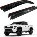 AUXKO Rain Guards for 2024-2026 Toyota Tacoma Double Cab/Crew Cab, Easy-to-Install Rain Guards - Out-Channel Vent Visors Accessories for Truck, Side Window Wind Deflectors & Visors
