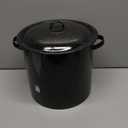 Granite Ware 15.5-Quart Stockpot, Large Capacity for Soups, Stews, Pasta - Durable Graniteware with Non-Stick Surface for Easy Cleaning - Chip-Resistant & Even Heat Distribution (Speckled Black)