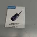 Premium Pro Bluetooth 5.4 Transmitter Receiver,Airplane Audio Adapter,Wireless Transmitter for TV/Travel Flight,Airline,Gym.Compatible with 2 AirPods/Headphones,Bluetooth Receiver for Car/Home Stereo (Black)