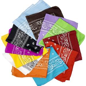 Allgala 12 Pack 100% Cotton Premium Bandanas Head Band Wrap Scarf (12-Polyester)