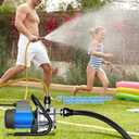 Water Transfer Pump 110V Shallow Well Pump 1.6HP 1800GPH Electric Portable Garden Pressure Booster Pumps for Pool Draining Farm Irrigation Lake Lawn Sprinkler System