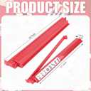 4 Pcs 18.7 Inch Acrylic Mahjong Tile Racks with Pushers for Game Night American Mahjong Racks Tile Set for Mah Jong Lovers and Beginners(Peach Pink)