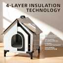 Cooling Cat House with Ice Packs for Outside&Indoor,Insulated and Weatherproof,Selfwarming Cat Shelter,Large Cave Bed for Garden (L, Cold)