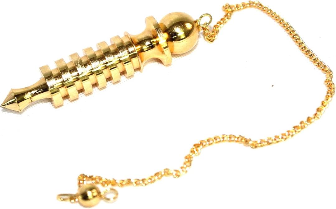 Jet Quality 6 Plate Ring Gold Plated Metal Isis Pendulum Healing Dowsing Metaphysical Spiritual Answers Positive Energy Meditation Mental Peace Approx Size 1-1.5 Inch. Jet Quality 6 Plate Ring Gold Plated Metal Isis Pendulum Healing Dowsing Metaphysical Spiritual Answers Positive Energy Meditation Mental Peace Approx Size 1-1.5 Inch.