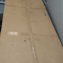 FOLUBAN Computer Desk, Wood and Metal Home Office Desk with Storage Shelves, Small Study Writing Table Workstation for Bedroom Living Room, Rustic Oak, 47 Inch