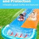 JOYIN 22.5ft Water Slides and 2 Bodyboards, Lawn Water Slide Summer Slip Waterslides Water Toy with Build in Sprinkler for Backyard Outdoor Water Fun for Kids (Blue, Orange)